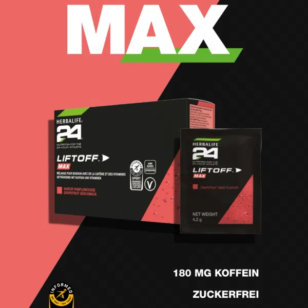 Second image of Herbalife H24 LiftOff Max Grapefruit Geschmack 10 Portionspackungen